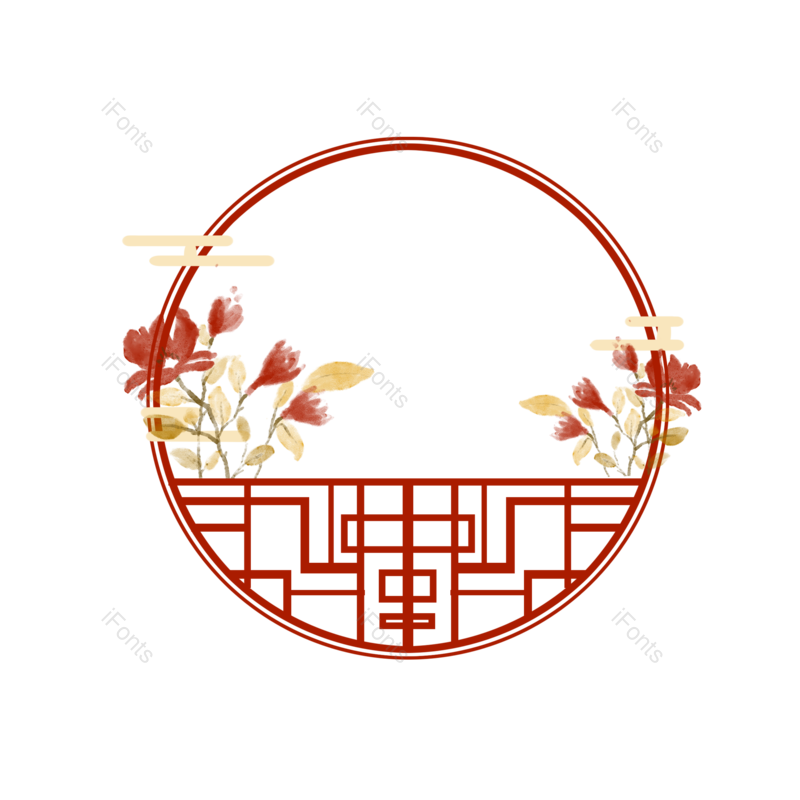 边框图片,装饰元素,复古PNG,中国风免抠素材